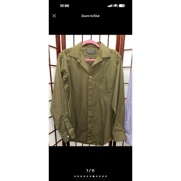 David Taylor PRONOT UOMO Shirts Long Sleeve Dress Button Up Men's 34/35 Lot Of 2 - Picture 8 of 12